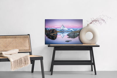 Ljuddämpande tavla - Lake in the mountains