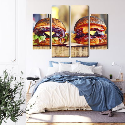 Ljuddämpande tavla - Vegan burgers