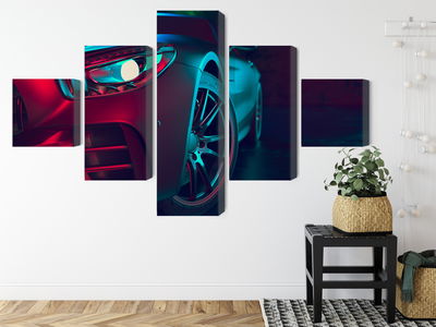 Ljuddämpande tavla - Front of a 3d sports car