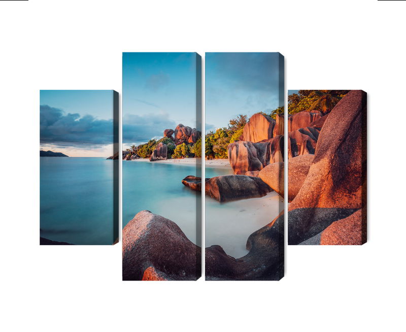 Ljuddämpande tavla - Beach in seychelles