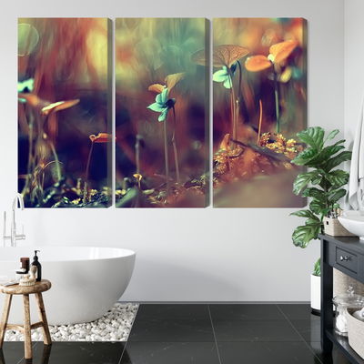 Ljuddämpande tavla - Delicate plants on a macro