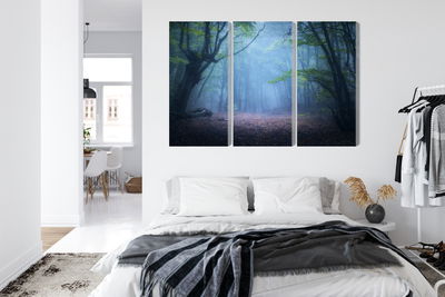 Ljuddämpande tavla - Hazy 3d forest landscape