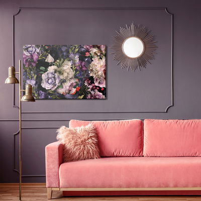 Ljuddämpande tavla - Peony roses in watercolor