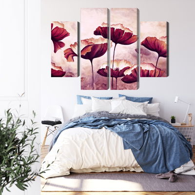 Ljuddämpande tavla - Poppies as painted