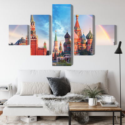 Ljuddämpande tavla - Panorama of the red square