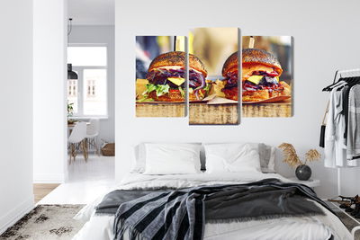 Ljuddämpande tavla - Vegan burgers