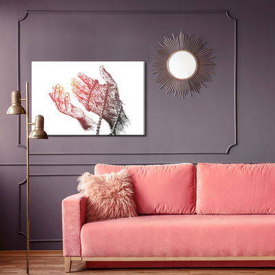 Ljuddämpande tavla - Rosary in hands