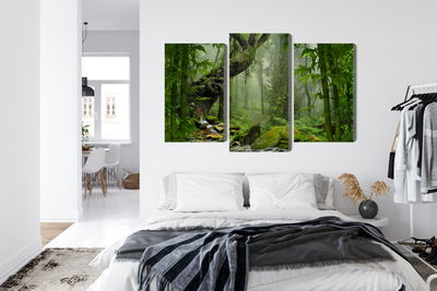 Ljuddämpande tavla - The green of the rain forest