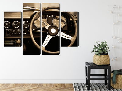 Ljuddämpande tavla - The dashboard of an antique