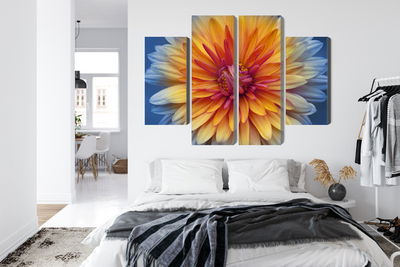 Ljuddämpande tavla - Chrysanthemum flower close