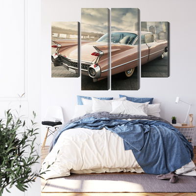 Ljuddämpande tavla - Vintage style car
