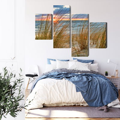 Ljuddämpande tavla - Sunrise on the beach of rügen