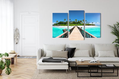 Ljuddämpande tavla - 3d pier in the maldives