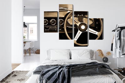 Ljuddämpande tavla - The dashboard of an antique