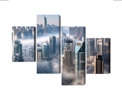 Ljuddämpande tavla - Dubai city panorama