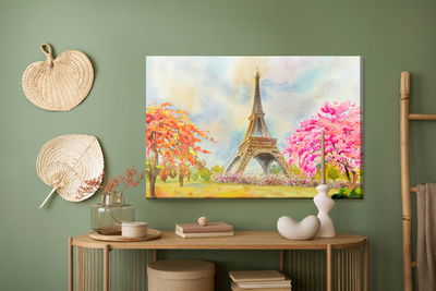 Ljuddämpande tavla - The eiffel tower between