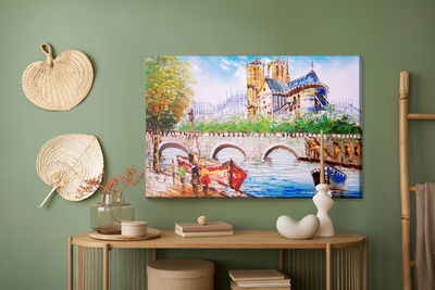 Ljuddämpande tavla - Seine river in Paris