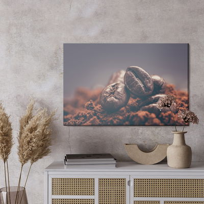 Ljuddämpande tavla - Closeup of coffee beans