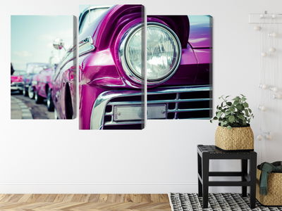 Ljuddämpande tavla - Retro style car headlight