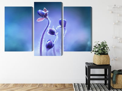 Ljuddämpande tavla - Delicate flowers on a macro