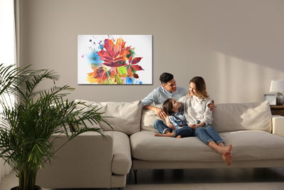 Ljuddämpande tavla - Colorful autumn leaves