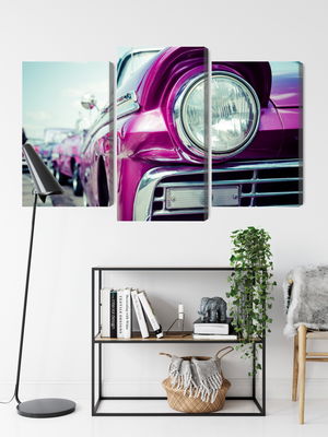 Ljuddämpande tavla - Retro style car headlight