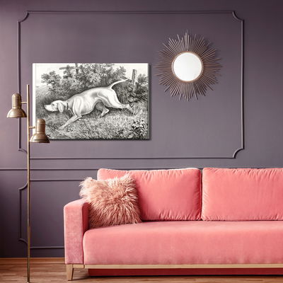 Ljuddämpande tavla - Hunting dog