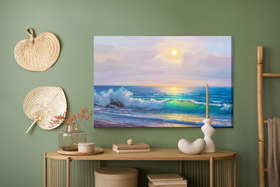 Ljuddämpande tavla - Sunny morning at the seaside