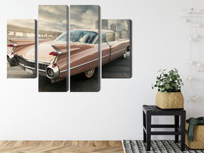 Ljuddämpande tavla - Vintage style car