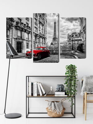 Ljuddämpande tavla - Red retro car