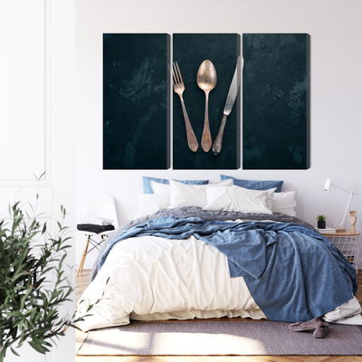 Ljuddämpande tavla - Old cutlery