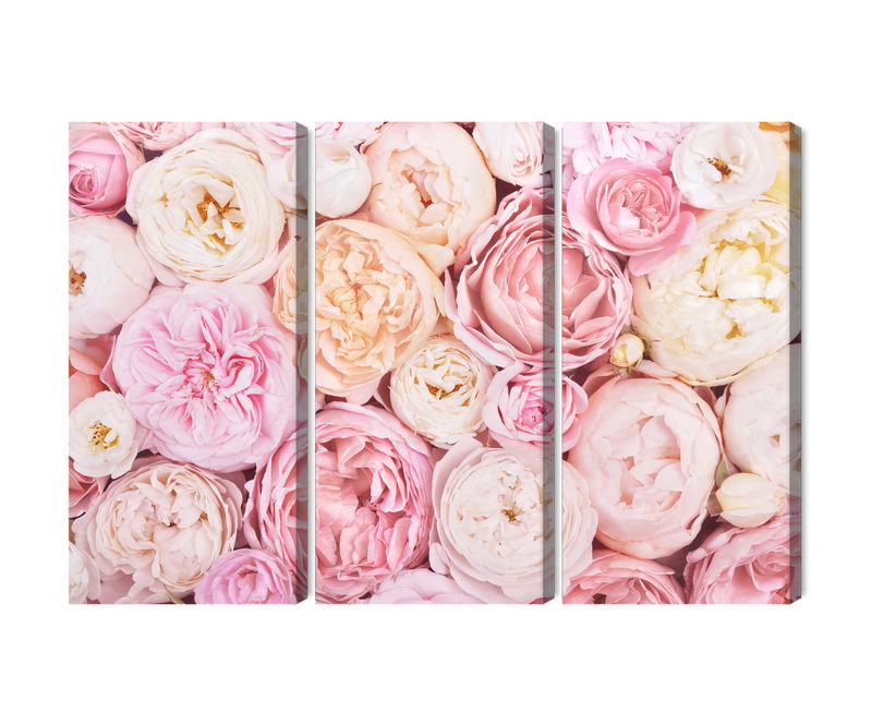 Ljuddämpande tavla - Blooming flowers in pastel