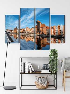 Ljuddämpande tavla - Panorama of gdansk