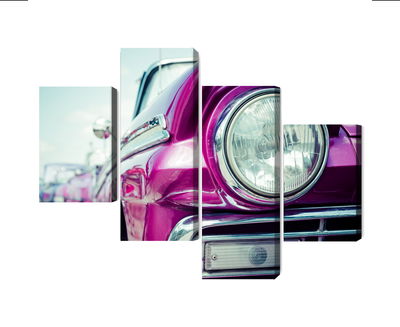 Ljuddämpande tavla - Retro style car headlight