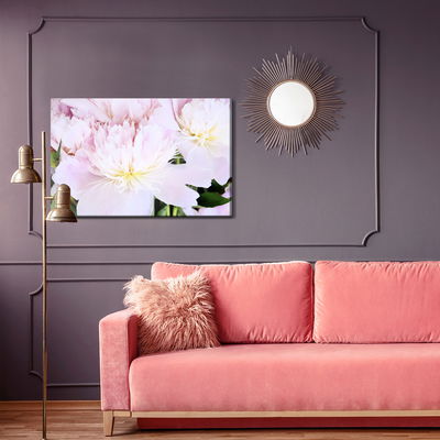 Ljuddämpande tavla - Peony rose in light pink