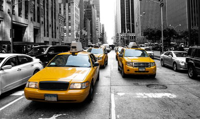 Ljuddämpande tavla - Taxis in New York