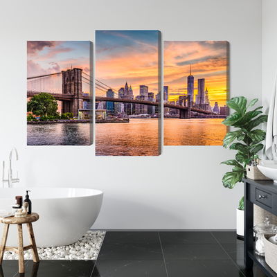 Ljuddämpande tavla - New York city panoramic