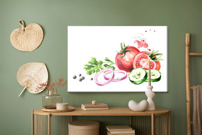 Ljuddämpande tavla - Tomatoes with herbs