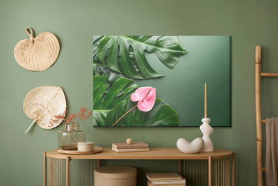 Ljuddämpande tavla - Pink flower