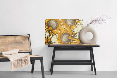 Ljuddämpande tavla - Sunflowers