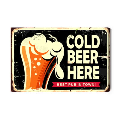 Ljuddämpande tavla - A mug of beer and retro