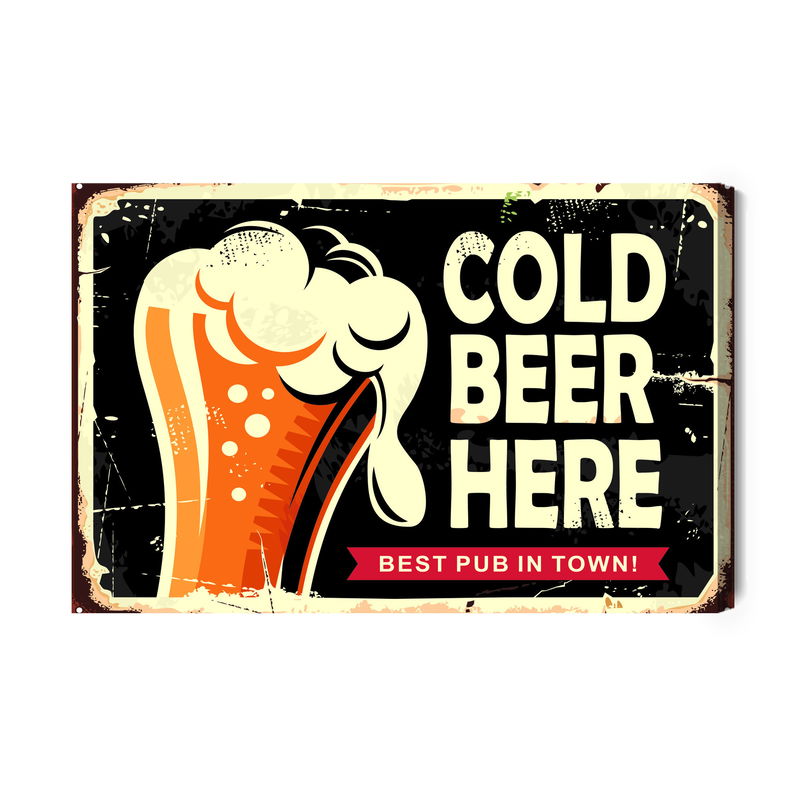 Ljuddämpande tavla - A mug of beer and retro