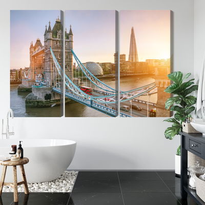 Ljuddämpande tavla - Tower bridge at sunrise