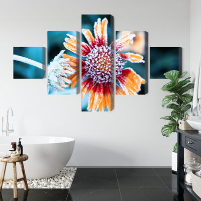 Ljuddämpande tavla - Rudbeckia flowers covered