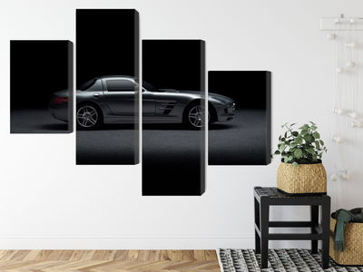 Ljuddämpande tavla - Sports car on a dark