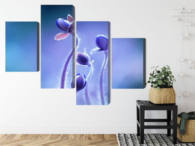 Ljuddämpande tavla - Delicate flowers on a macro