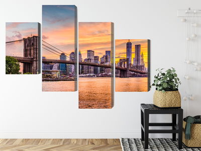 Ljuddämpande tavla - New York city panoramic