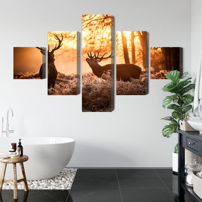 Ljuddämpande tavla - Two deer in the forest