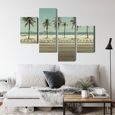 Ljuddämpande tavla - Palm trees on the ipanema