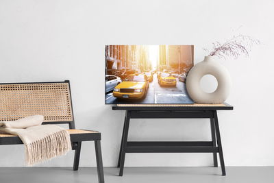 Ljuddämpande tavla - New York city taxis 3d